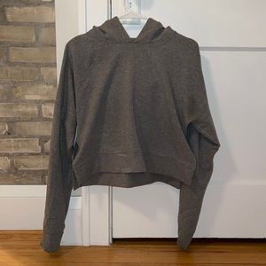 Grey Lululemon crop sweatshirt